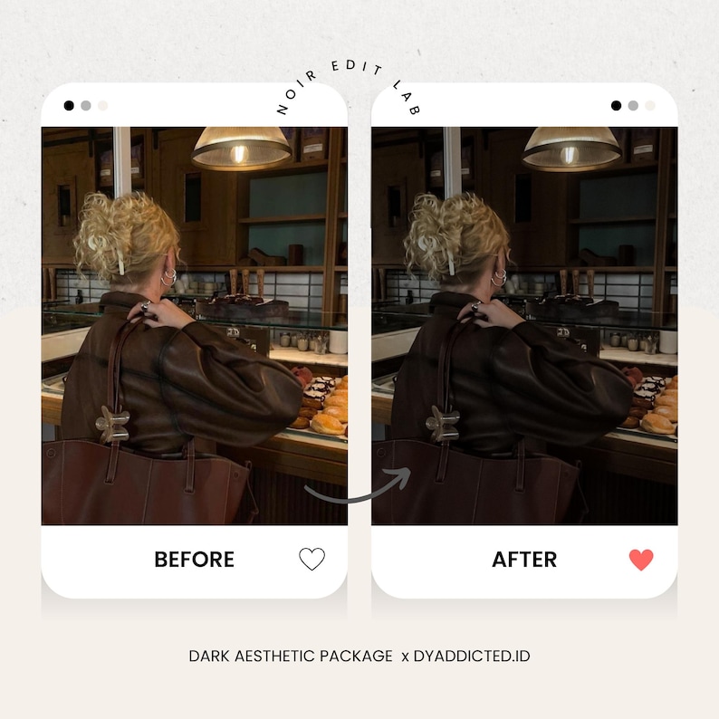 20 mörkestetiska Lightroom-förinställningar | Lågkontrast Mörkt, stämningsfullt Gamla pengar Svart Instagram-filter (digital nedladdning) bild 9