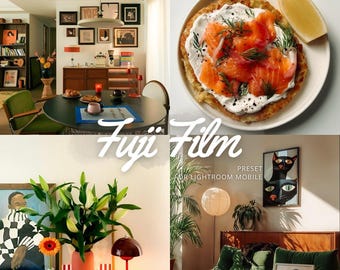 15 paramètres prédéfinis pour appareils photo numériques inspirés de Fujifilm - paramètres prédéfinis pour appareils photo Lightroom pour appareil photo japonais, esthétiques pour appareil photo numérique vintage, filtre photo Instagram