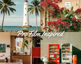 15 Pro Film Inspired Analog Film Bundle Lightroom Presets Mobile Warm Vintage Retro Film Look Classic Analog Aesthetic Instagram Filter Pack