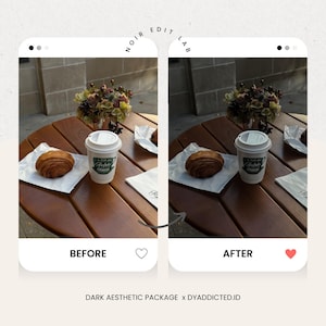 20 mörkestetiska Lightroom-förinställningar | Lågkontrast Mörkt, stämningsfullt Gamla pengar Svart Instagram-filter (digital nedladdning) bild 7