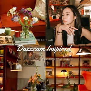 Lightroom-presetpack met 15 op Dazz Cam geïnspireerde look | Warme Digicam Vintage Esthetic |  Mobiele presets