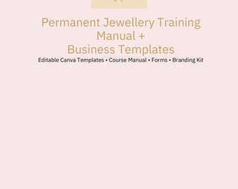 Permanent jewellery digital course with business templates