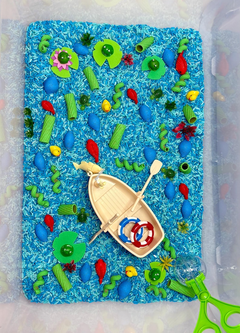 Pond Sensory Bin | Frog Duck Fine Motor Activity Toy - Etsy