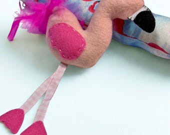 Pink Flamingo Catnip Kitten Toy Set (Set of 2)