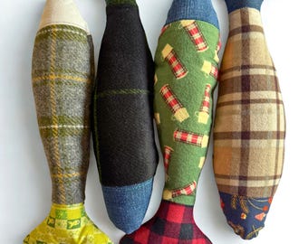 Handmade Organic Catnip Fish Toy - Rustic Cat Kicker