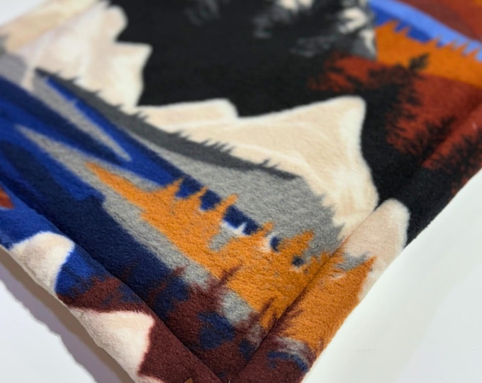 Organic Catnip Cat Playmat: Rustic Mountain Fleece