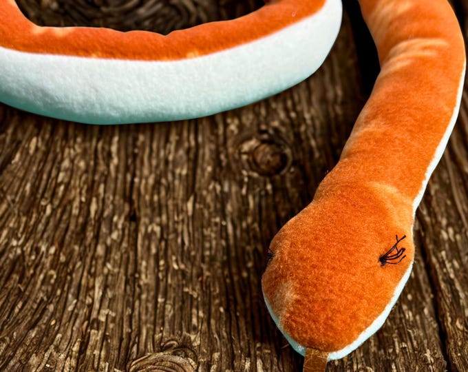 Autumn Leaves Catnip Snake Toy – Organic Catnip | Soft Fleece | Handmade in Minnesota | 44" Long