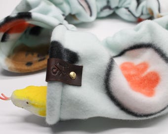 Fleece Reptile Hideout Donut: Cozy Gecko/Lizard Snuggle Sack