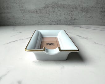 Vintage Avo Uvezian Limoges Porcelain Cigar Ashtray