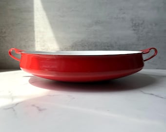 Vintage Dansk Kobenstyle Paella Pan Red