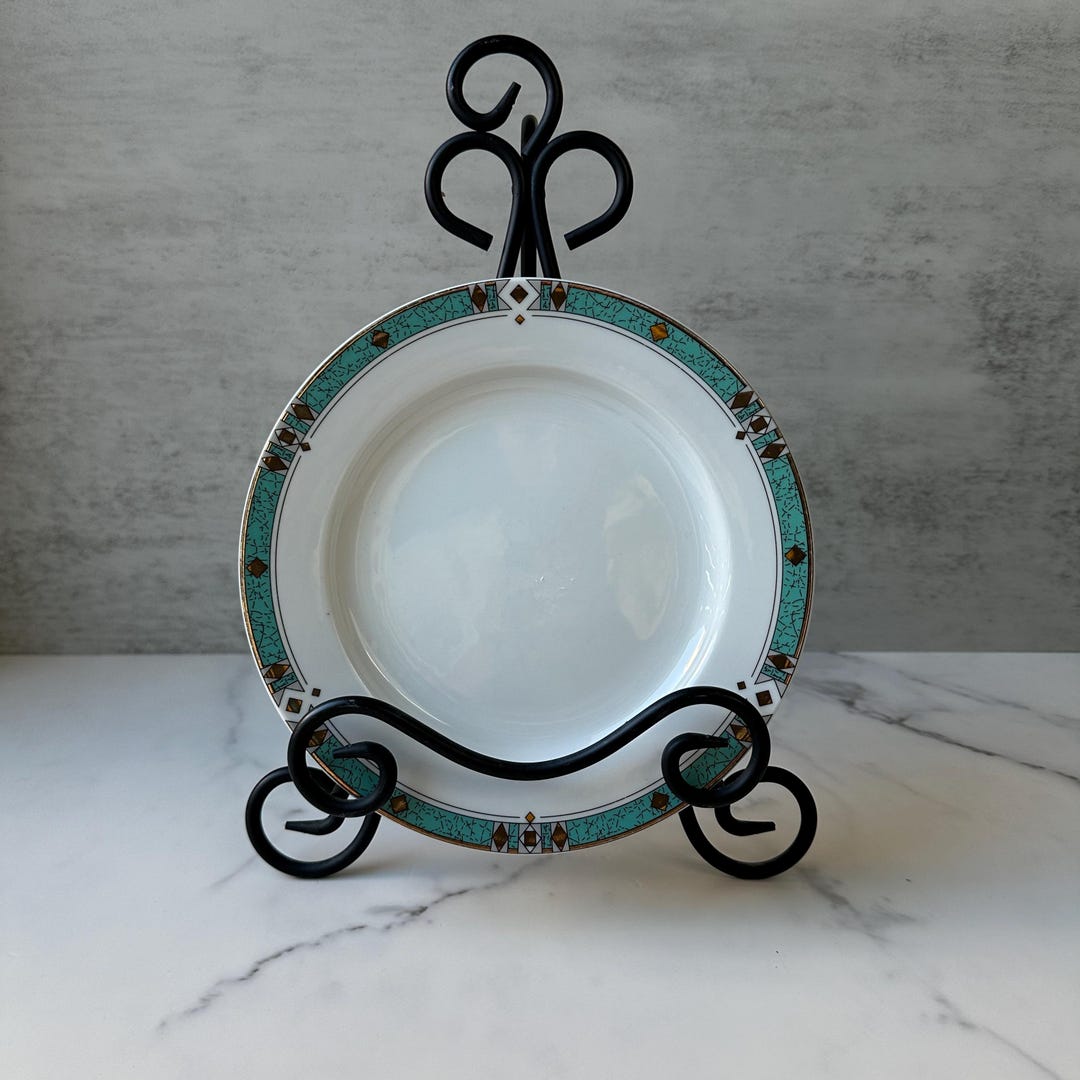 Apulum Art Deco Southwest Pattern Salad Plates, Set of 4 - Etsy