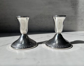 Pair of Sterling Silver Candlesticks