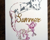 Summer Fox, impression limitée