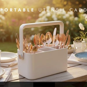Bestickhållare | Bärbar bestickhållare för grillning, camping, kök