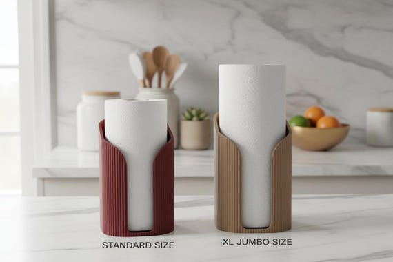 Modern Paper Towel Holder Stand in Japandi Style – Stylish Kitchen Decor & Gift for Housewarming