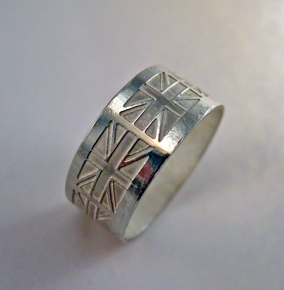 Custom Personalized British Flag Ring Union Jack Ringenglish Etsy