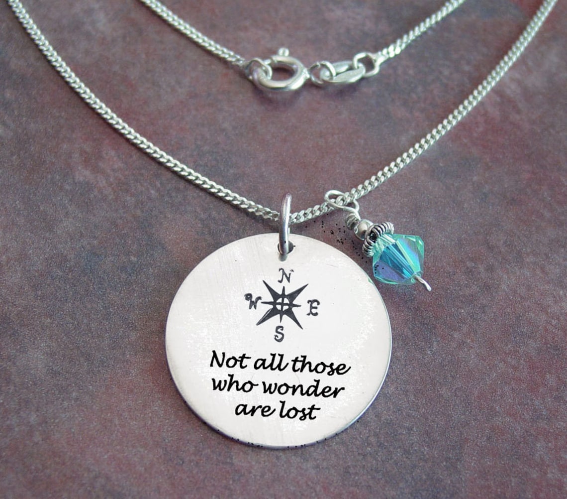 Compass necklace Compass jewelry Custom jewelry | Etsy