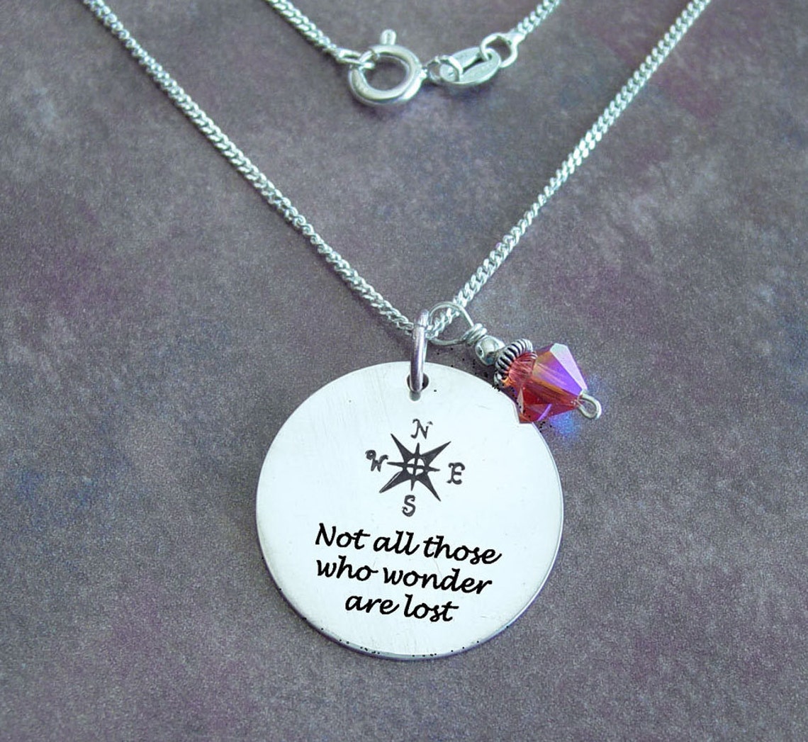 Compass necklace Compass jewelry Custom jewelry Etsy