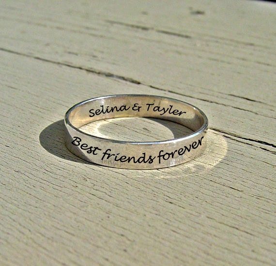 Spruch Ring I love you to the moon and back bester Etsy