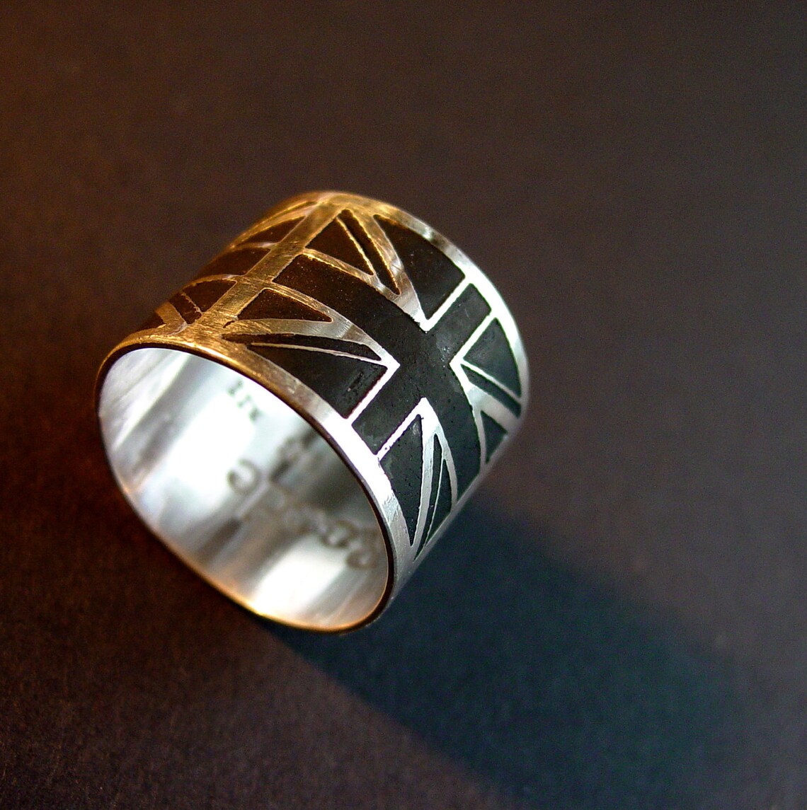Flag ring Personalized ring British flag Union Jack ring Etsy