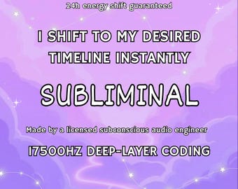 Realtà che cambia subliminale / salto quantico, linea temporale desiderata (download digitale)