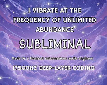 Vibra alla frequenza dell'abbondanza illimitata Audio subliminale / / Manifestazione della prosperità / Audio della legge di attrazione / Mentalità del denaro