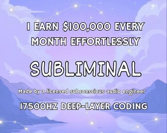 I Earn 100,000 dollar Every Month Effortlessly Subliminal | Wealth Manifestation Audio | Millionaire Mindset | Abundance & Prosperity