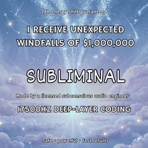 I Receive Unexpected Windfalls Of 1,000,000  dollar Subliminal | Money Manifestation Audio | Millionaire Mindset | Financial Abundance