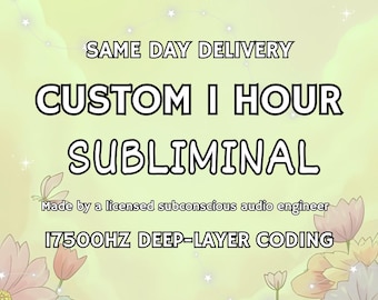 Custom Subliminal Audio 1 Hour | Personalised Subliminal MP3 | Fast Results Subliminal | Deep Subconscious Reprogramming Same Day Delivery