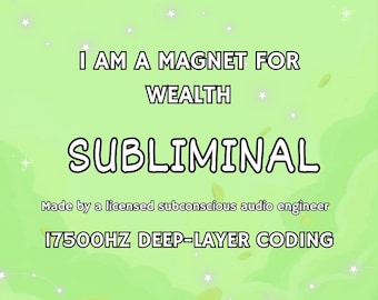 Je suis un aimant pour la richesse – Puissant son subliminal pour de l'argent Attraction et abondance richesse subliminale, argent subliminal, abondance