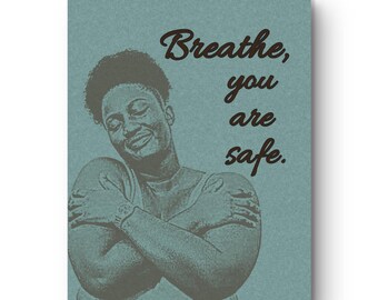 Black Woman Self-Love Art Print | Body Positive Affirmation (Digital Download)