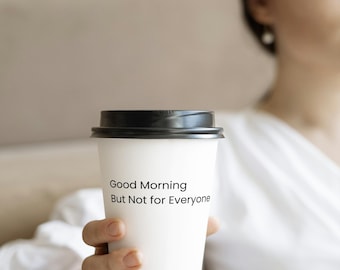 Lustig sarkastisches Morgen Zitat Druck | Geschenk für Kaffeeliebhaber (Digitaler Download)