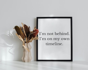 Slow Living Quote Printable Wall Art | Mindful Minimal Home Decor | Calm Motivational Quote | Modern Office Art | Digital Download