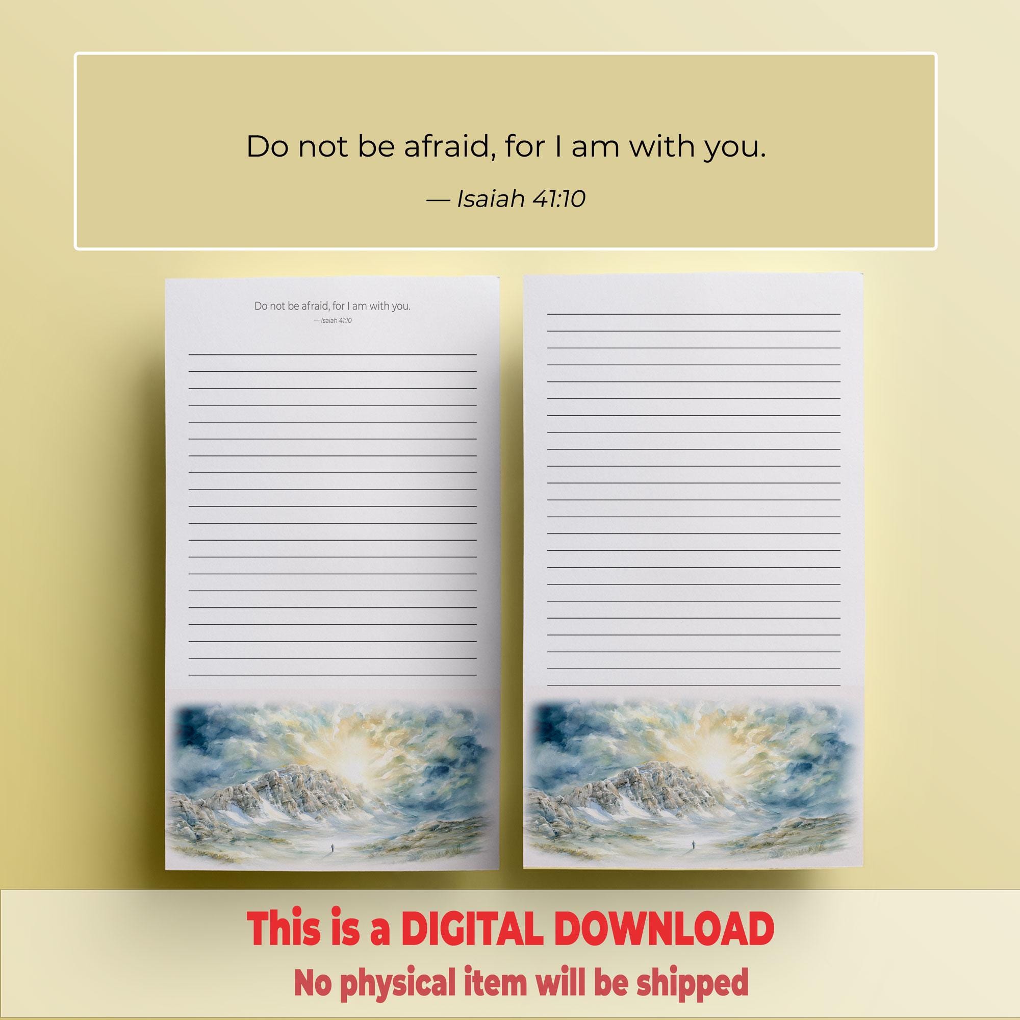 Empty Scripture Paper JW Writing Paper Bundle, Bible Verse Letter Paper, Ministry ...