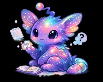 Sternenklare Fantasy-Kreaturen-druckbare Seite
