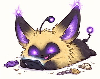 Glühohrmonster Malseite, wunderliche Fantasy Kreatur zum Ausdrucken