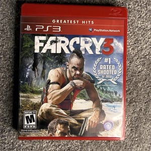 Far Cry 3 (Sony PlayStation 3, 2012) STÖRSTA HITS rött fodral