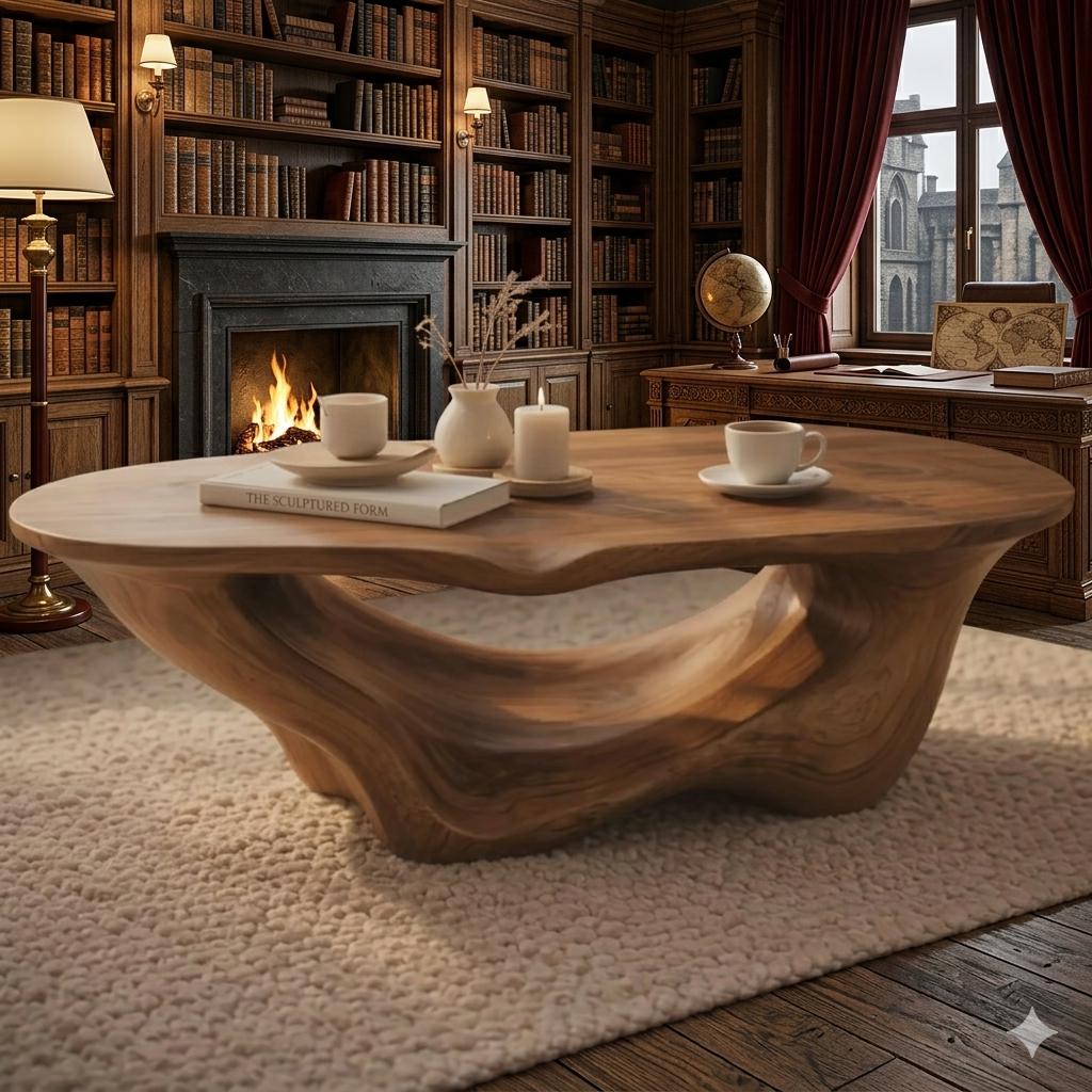Organic low coffee table - Etsy 日本