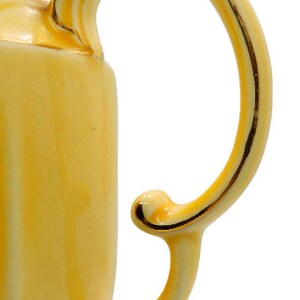 Elegant Art Deco Crown Devon Fielding Gold/Yellow Retro 'Beverley' Coffee Pot Jug 1940s image 4