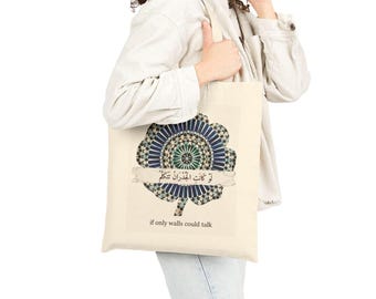 Tote Bag | "If Only Walls Could Talk"  Mosaic Illustration