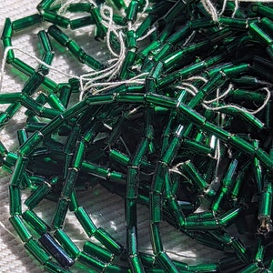 Silver Lined Lime Green - Bugle, #3 25g Silver Lined Lime Green - Bugle, #3 25g