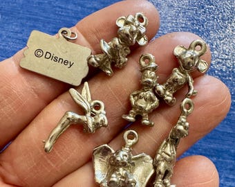 Disney Charms Mickey Minnie Goofy Donald Duck Dumbo Tinkerbell Sold Seperately