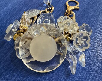 Vintage Lucite 1930’s Buttons Bracelet One of a Kind Jewelry