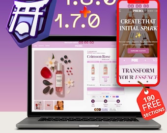 Shrine Theme Pro1.8.0 & 1.7.0, + 190  + darmowych sekcji premium dla Shopify | Projekt nastawiony na konwersję + darmowe wsparcie