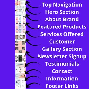 Canva Beauty Website Template, Editable Skincare And Cosmetics One Page, Modern Salon And Lash Studio Website Design, Drag And Drop image 6