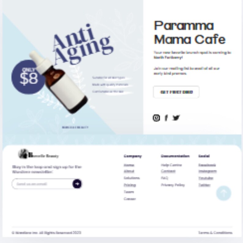 Canva Beauty Website Template, Editable Skincare And Cosmetics One Page, Modern Salon And Lash Studio Website Design, Drag And Drop image 8