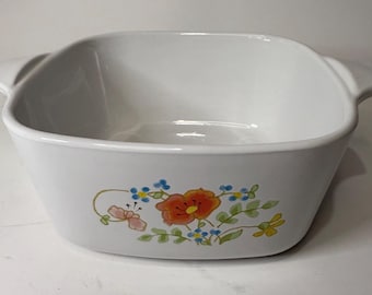 Vintage Petite Corning Ware Wildflower Casserole Dish