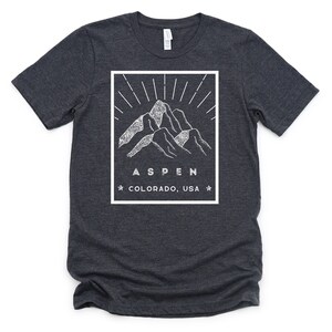 Aspen Ski Town Skiing Snowboarding Hiking Outdoor Colorado Rocky Mountains T-Shirt