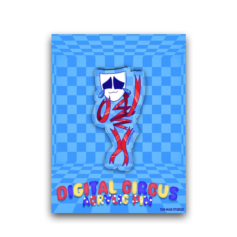 Digital Circus Gangle Pin - Etsy