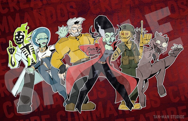Creature Commandos - 11x17 Art Print - Etsy